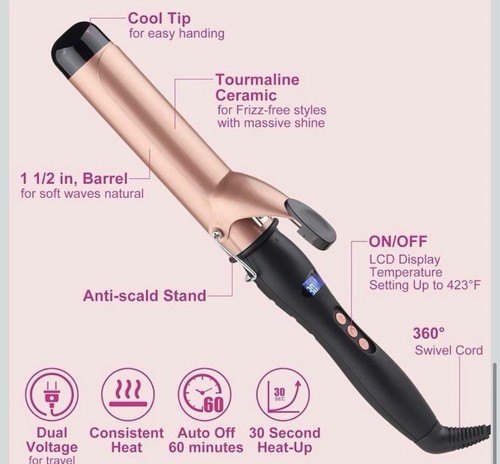 Hair curling iron - hair, tongs