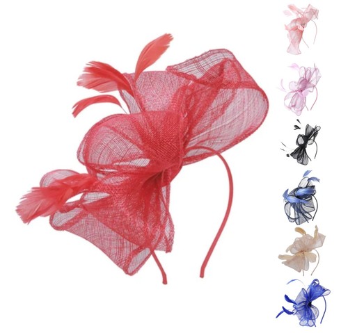 Large feather fascinator - fascinator, on