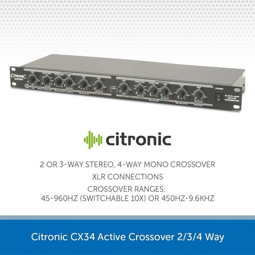 Citronic cx34 active crossover - citronic,