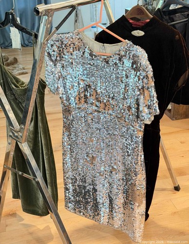 Vintage french silver sequin - vintage,