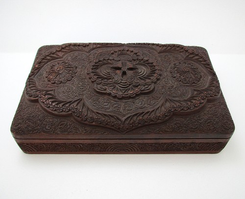 Antique indian kashmiri carved - antique,