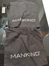 2x Mankind Cotton Drawstring Toiletry Shave Washbag Travel storage dust bag