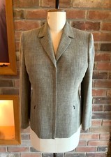 Women’s Trouser Suit Size 10, Planet, Herringbone Fabric, Zip Front Fastening