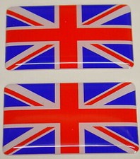 CLASSIC MG TRIUMPH MINI FORD ESCORT CORTINA UNION JACK BADGES DECAL 