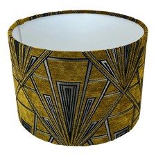 Gatsby Art Deco Handmade Lampshade in Yellow