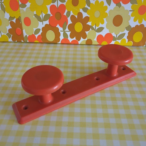 Vintage orange coat - vintage, hooks
