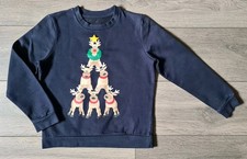 Boys Christmas Jumper Age 9-10  Years - Christmas Tree Reindeer
