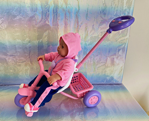 Toddler doll push along - doll, on