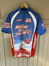 Biemme Maratona Dles Dolomites men's cycle jersey | Blue/White/Red | Large |