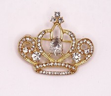 Gold Rhinestone Royal Crown