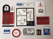 Ford Orion 1983 - 1986 1.6i Ghia  Engine Bay Decals - best and cheapest