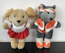 Vintage Get Along Gang 1980’s Plush Toy Teddies Zipper The Cat & Friend