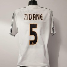 ZIDANE 5 Real Madrid Shirt - Large - 2003/2004 - Adidas Home Jersey