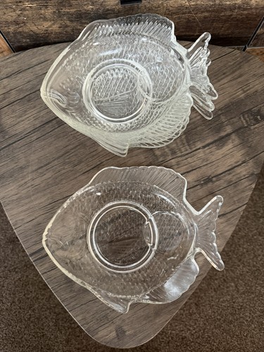 Vintage fish shaped glass - vintage,