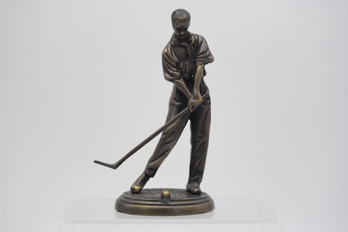 Vintage bronze tone golfer - tone,