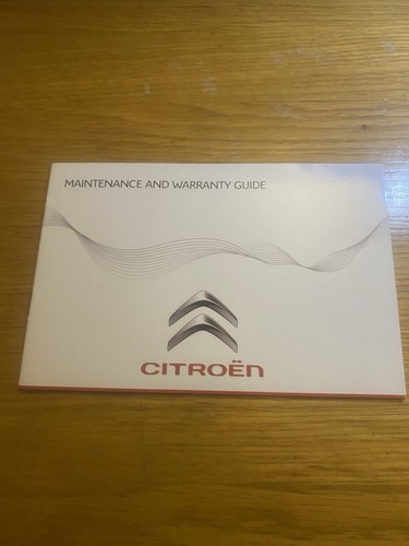 Citroen service book stamped - book,