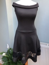 Ladies Black Fit & Flare Dress