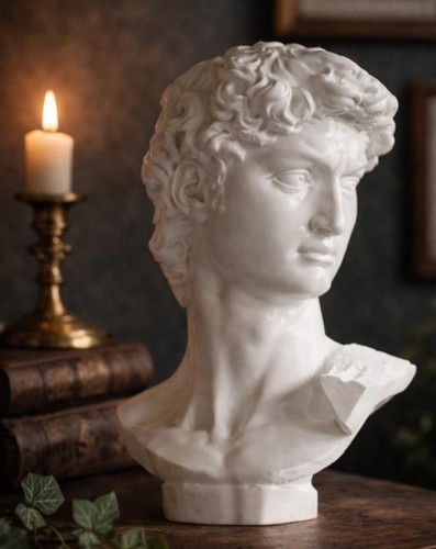 Michelangelo david bust - david, 20cm