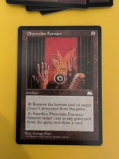 Phyrexian Furnace. Artifact Old Vintage. Weatherlight  Magic the Gathering Card.