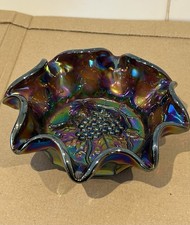 Antique carnival glass heavy - antique,