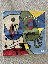 Joan Miro Inspired Embroidered Cushion Covers. New 45cm x 45cm