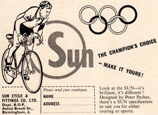 Vintage Sun Cycle Advert - Original 1960