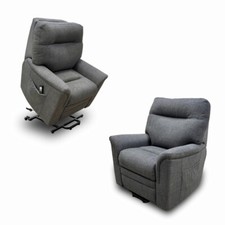 Furniture Village Parker Knoll 'Hudson 23' Charcoal Grey Fabric Lift Rise Chair