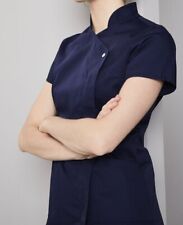 LADIES PRESS STUD TUNIC TOP by Simon Jersey - Womens Size 24 - Navy Blue RRP £28