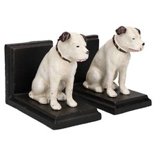 HMV Nipper Dog Bookends
