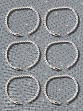 6 x Sterling Silver Diamond