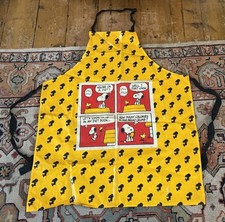 Vintage Snoopy Peanuts PVC Adult Size Apron You May Kiss The Cook