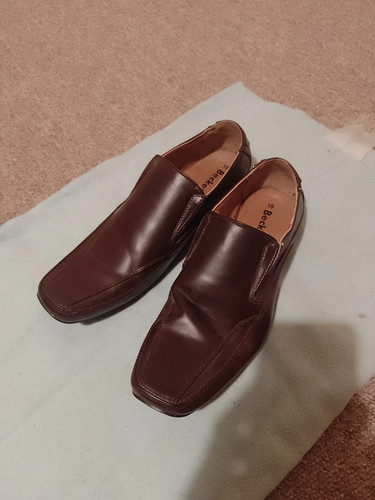 Beckett mens brown shoes size