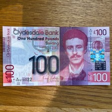 Clydesdale Bank £100 Note UNC 7/6/2009