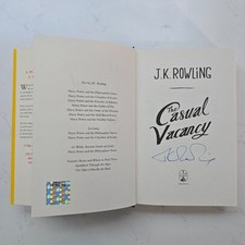JK Rowling SIGNED The Casual Vacancy - Hardback Signed Edition Book - Autograph