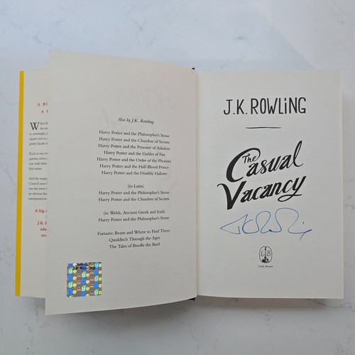 Rowling signed the casual - signed,