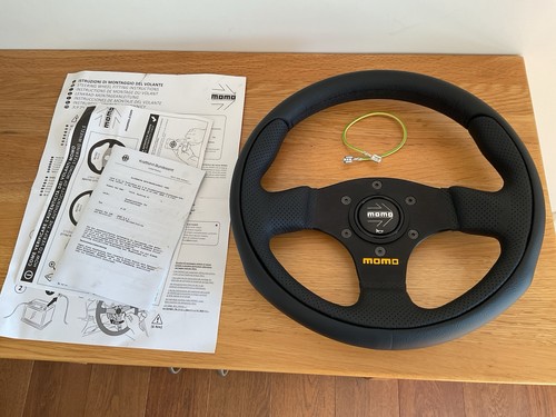 Momo leather 280mm steering - momo,