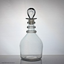Georgian three-ring Prussian style decanter