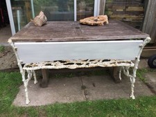 Antique Coalbrookdale Cast Iron Garden Seat