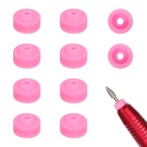 10pcs pink silicone nail - nail, art