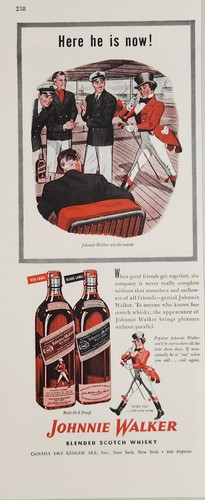 1946 print johnnie walker - print,