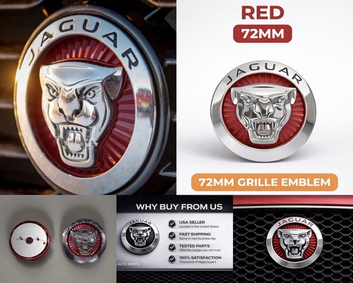 Jaguar red chrome growler - jaguar,