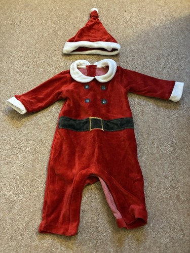 Baby santa outfit with - m&s,