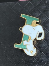 Vintage Snoopy Letter I Green
