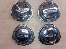 Jaguar E-Type Tri-lobe  Wire Wheel Chrome Spinners - Original set of 4