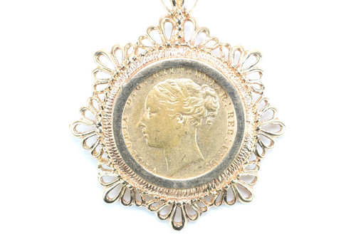 1872 gold full sovereign - full,