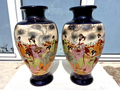 Pair large antique japanese - large,