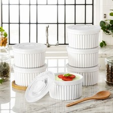6pcs White Ramekin Bowl