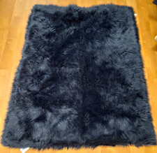 Next Thick Royal Blue Bed Sofa Chair Throw 125 x 160cm Excellent Condition g10