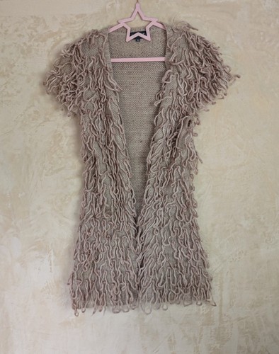 Apricot shaggy loop knit - apricot,