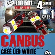 Audi A4 B7 T10 4 LED HIGH POWERED CHIP WHITE LED BULBS  SIDELIGHT
